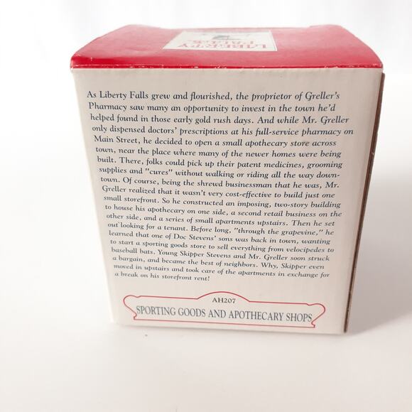 Liberty Falls Collection Sporting Goods & Apothecary Shops AH207 Mint in Box - Picture 9 of 12